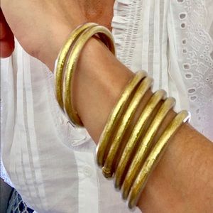 BudhaGirl Inspired bracelets—set of 7 gold
